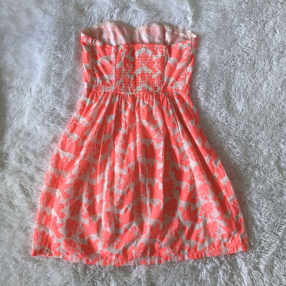 ✨SUMMER SALE✨ Orange Strapless Mini with Sweetheart Neckline – Size 4 - Picture 2 of 5